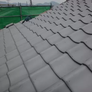 大和高田市の屋根瓦葺き替え工事現場のサムネイル